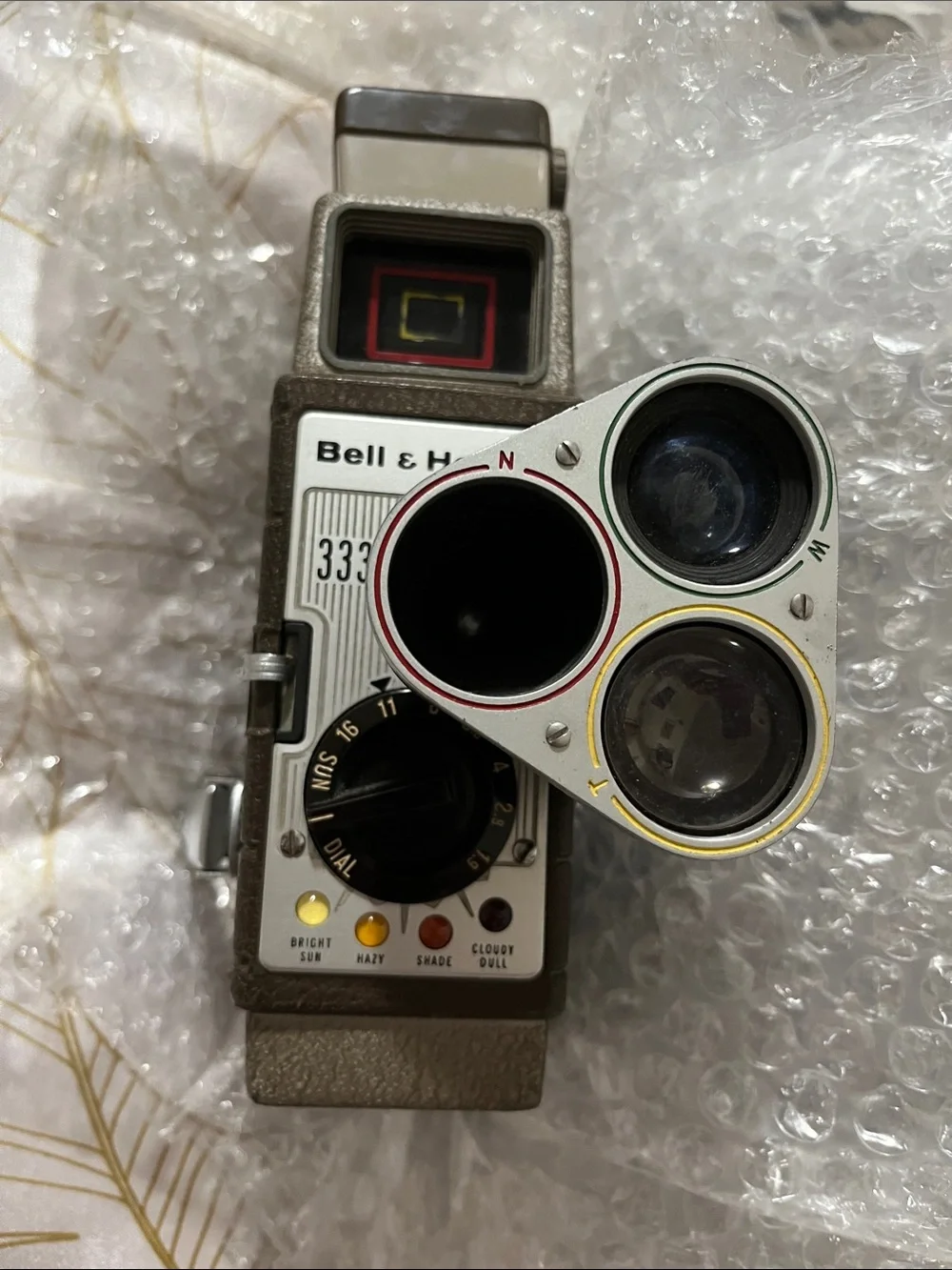 333 8mm Camera in Gray and Silver